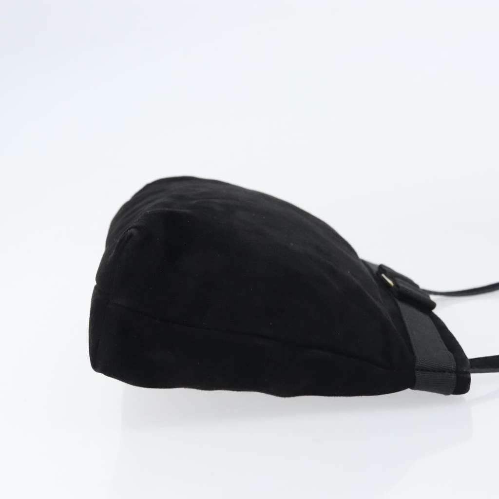 Salvatore Ferragamo Vala Shoulder Bag Black Suede Good condition - Inside View