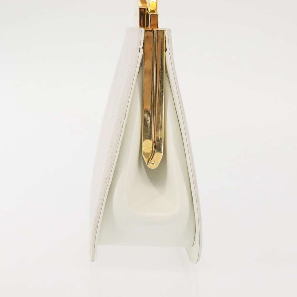 Salvatore Ferragamo Gancini mini handbag White Leather Good condition - Inside View