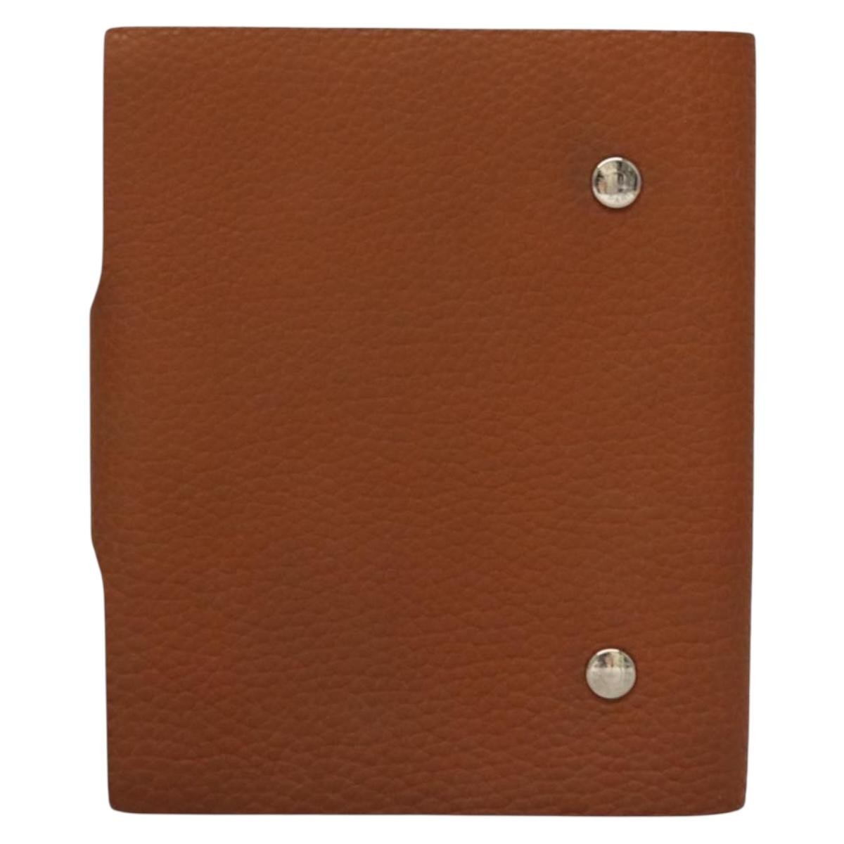 Hermès Ulysse Agenda Cover Brown Leather Good condition - Back View