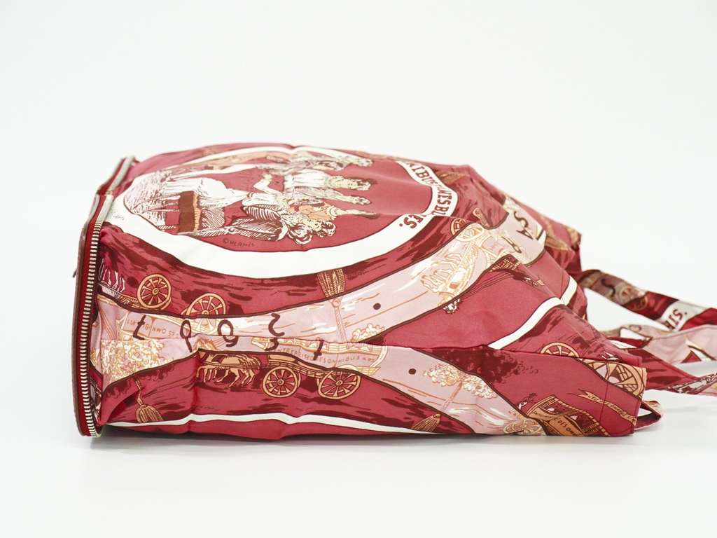 Hermès Silky Pop Tote Burgundy Silk Very good condition - Inside View