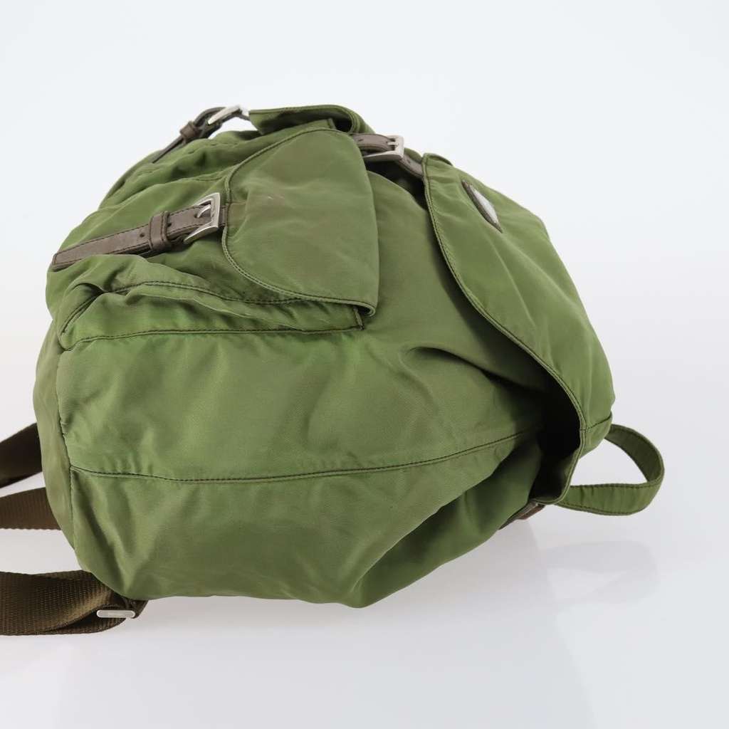 Prada Double Front Pocket Backpack Khaki Good condition - Inside View