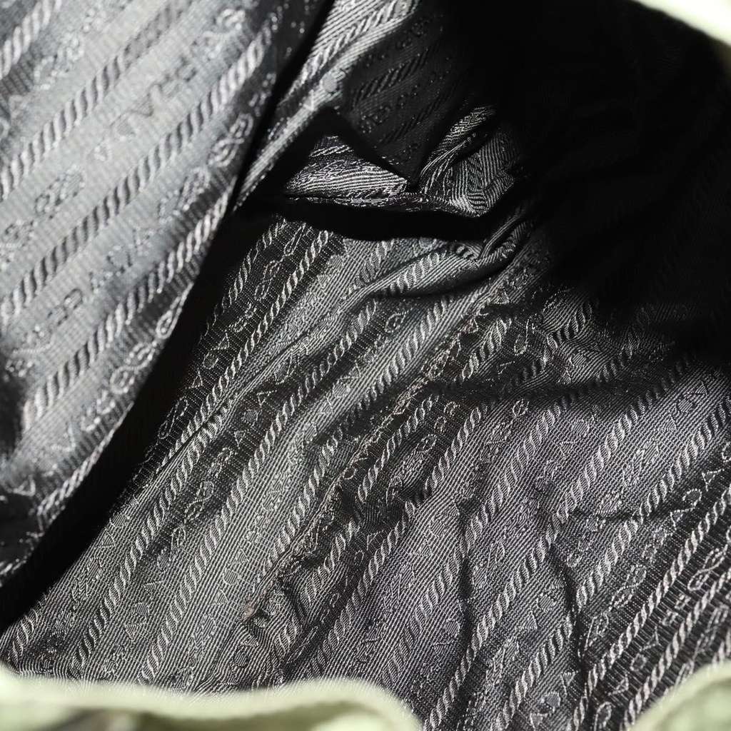 Prada Double Front Pocket Backpack Khaki Good condition - Box View