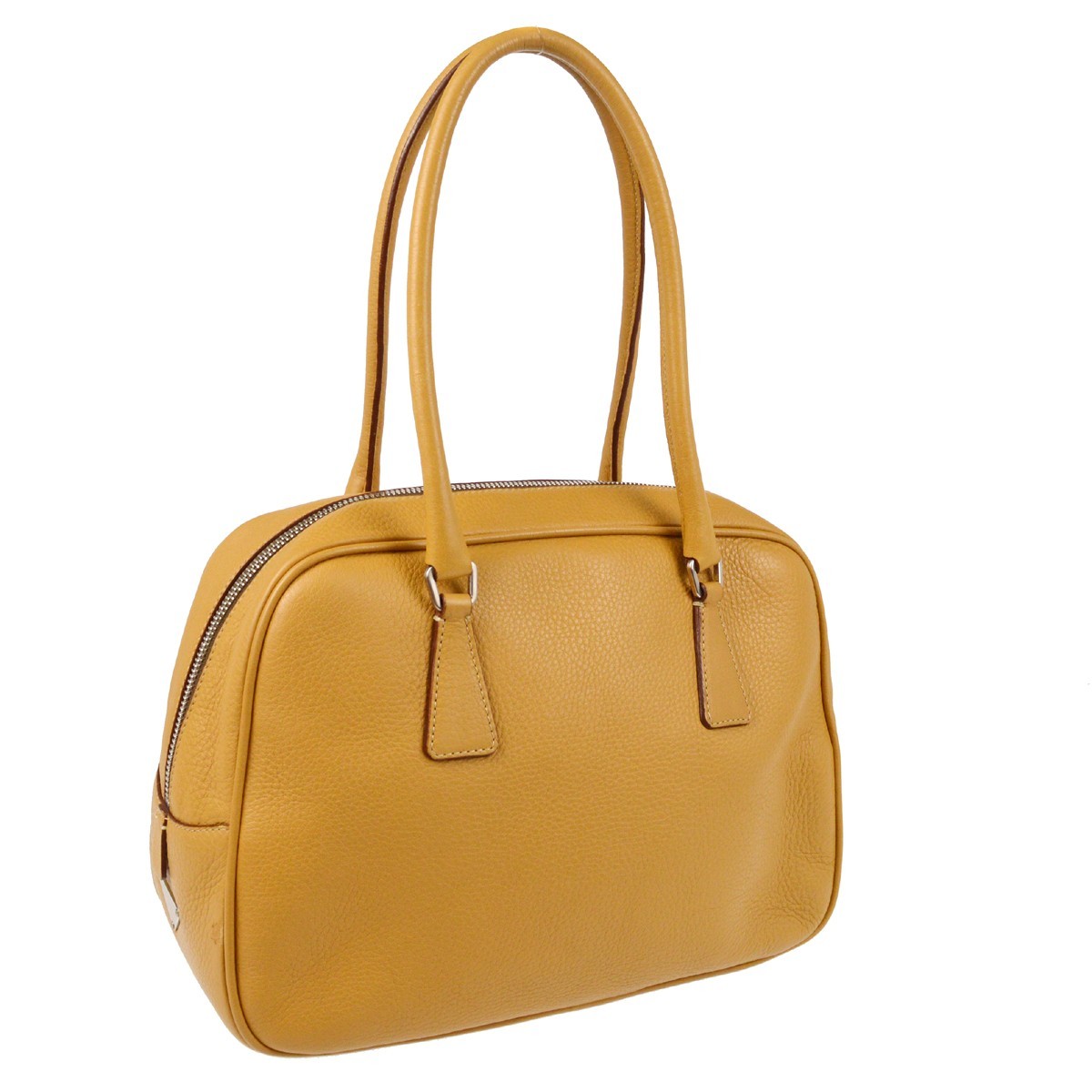 Prada Bowler Bag Beige Leather Good condition - Back View