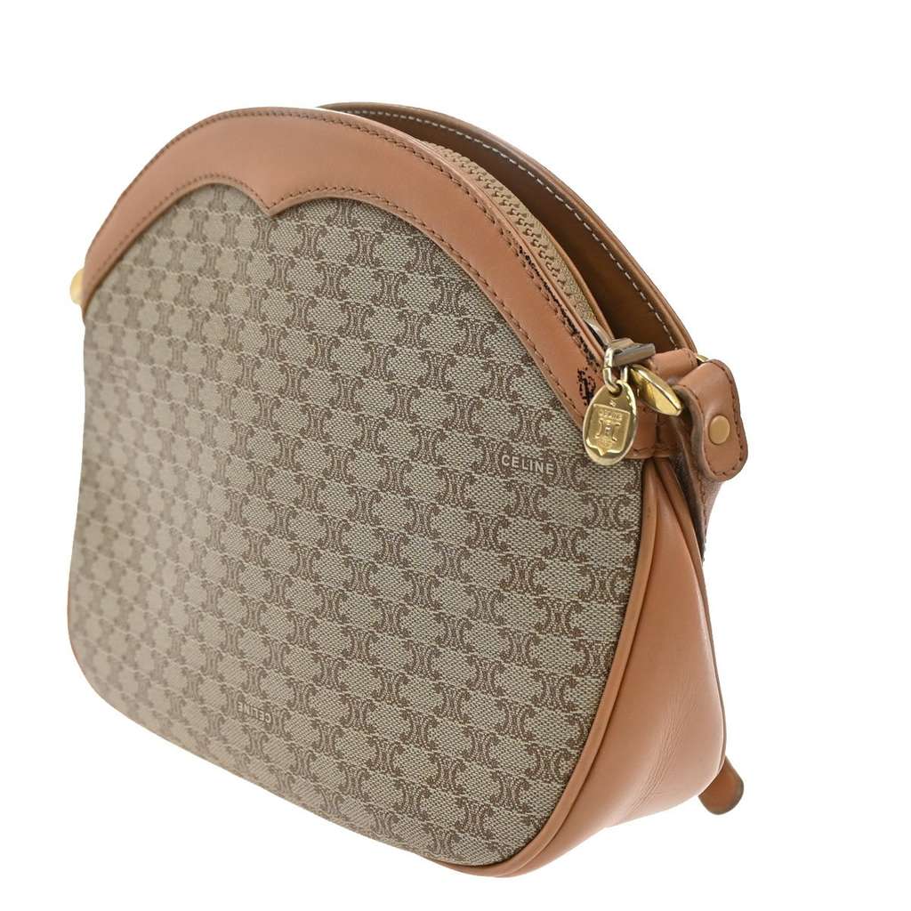 Celine Vintage Macadam Shoulder Bag Brown Canvas Good condition - Model View