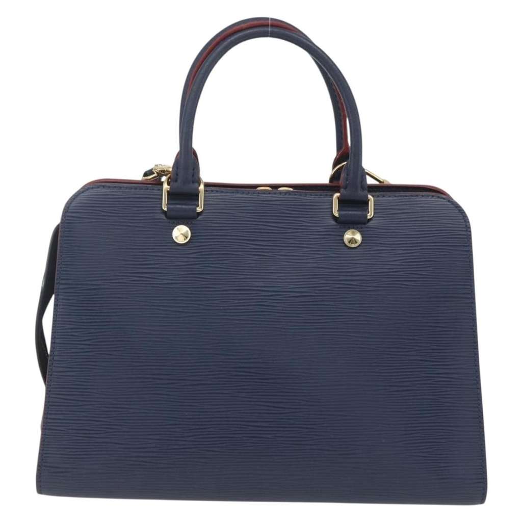 Louis Vuitton Vaneau Handbag Blue Leather Good condition - Back View