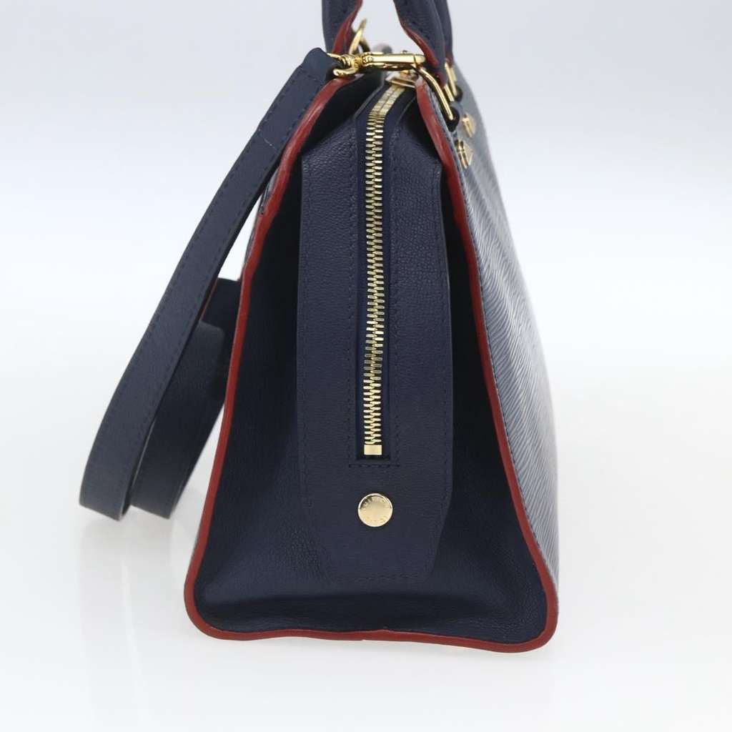 Louis Vuitton Vaneau Handbag Blue Leather Good condition - Model View