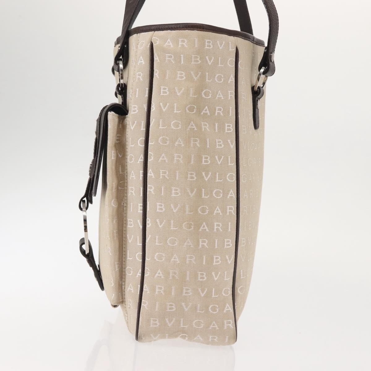 Bvlgari B.Zero1 Logomania Bag Beige Canvas Good condition - Inside View