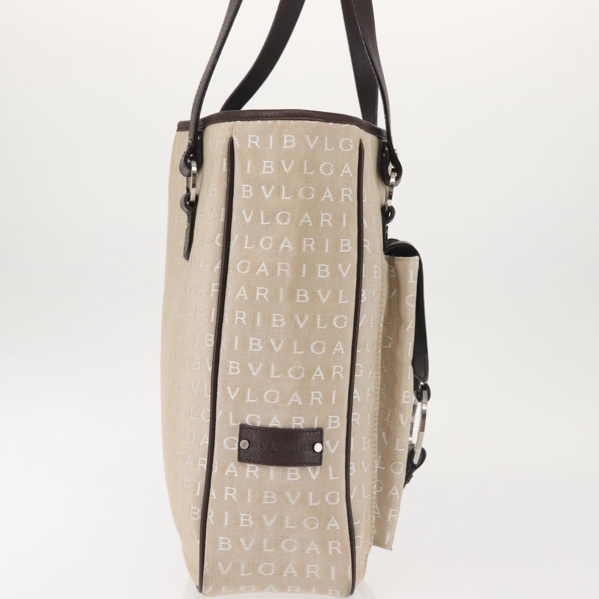 Bvlgari B.Zero1 Logomania Bag Beige Canvas Good condition - Model View