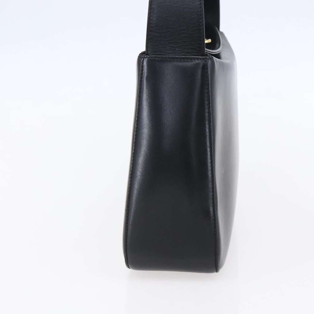 Salvatore Ferragamo Gancini Shoulder Bag Black Leather Good condition - Inside View