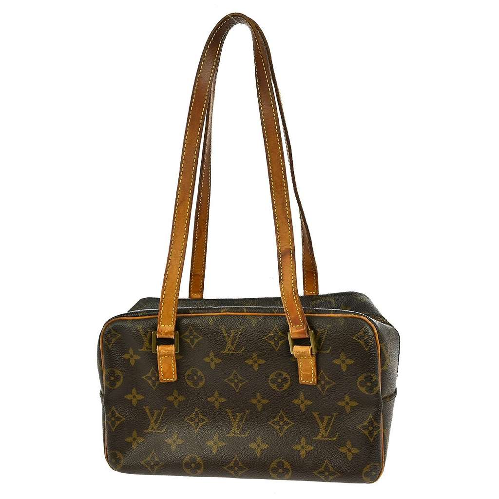 Louis Vuitton Cite Handbag Brown Canvas Good condition - Back View