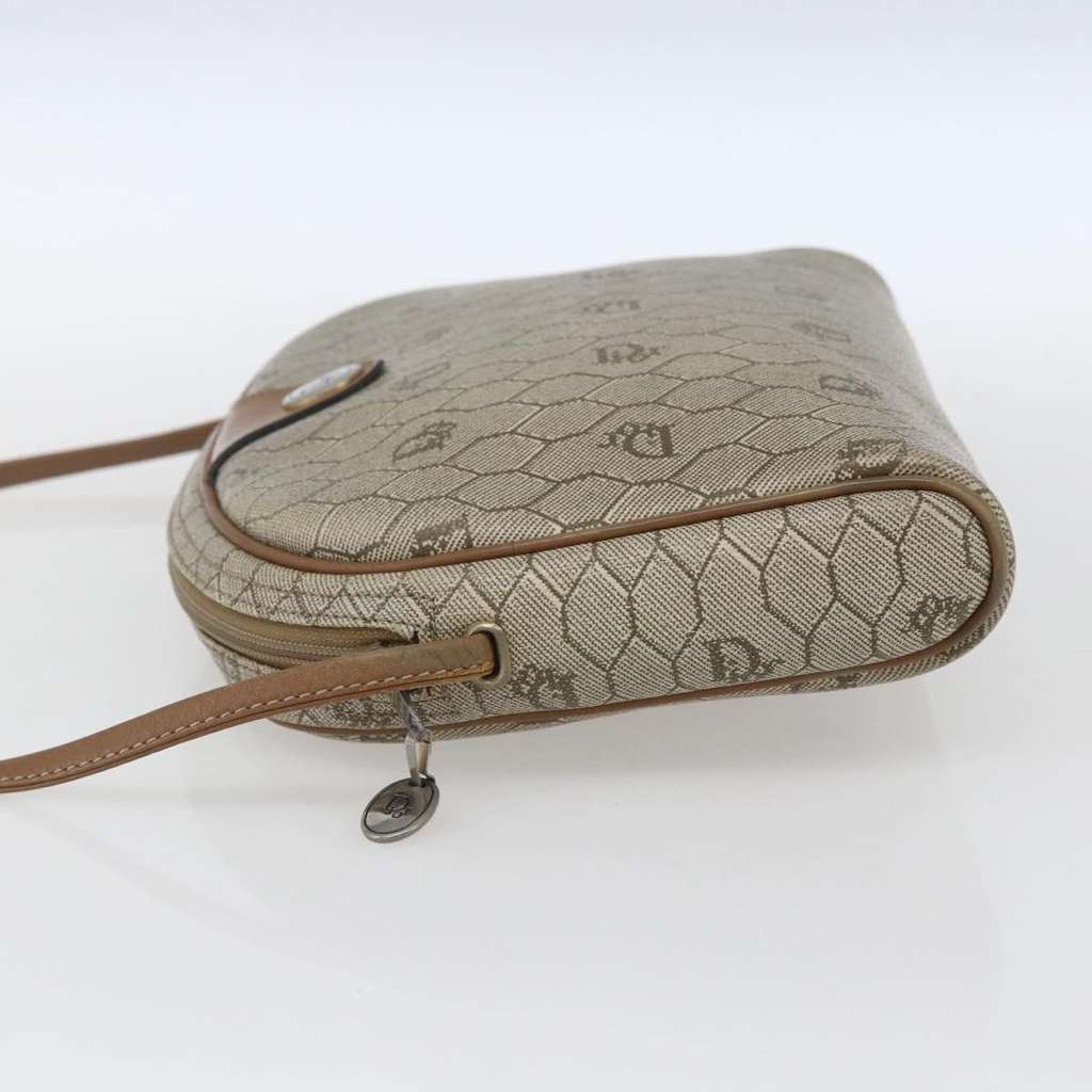 Christian Dior Vintage Honeycomb Shoulder Bag Beige Canvas Fair condition - Inside View
