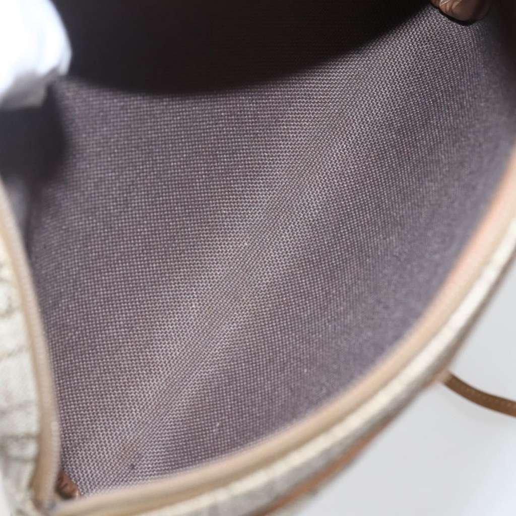 Christian Dior Vintage Honeycomb Shoulder Bag Beige Canvas Fair condition - Box View