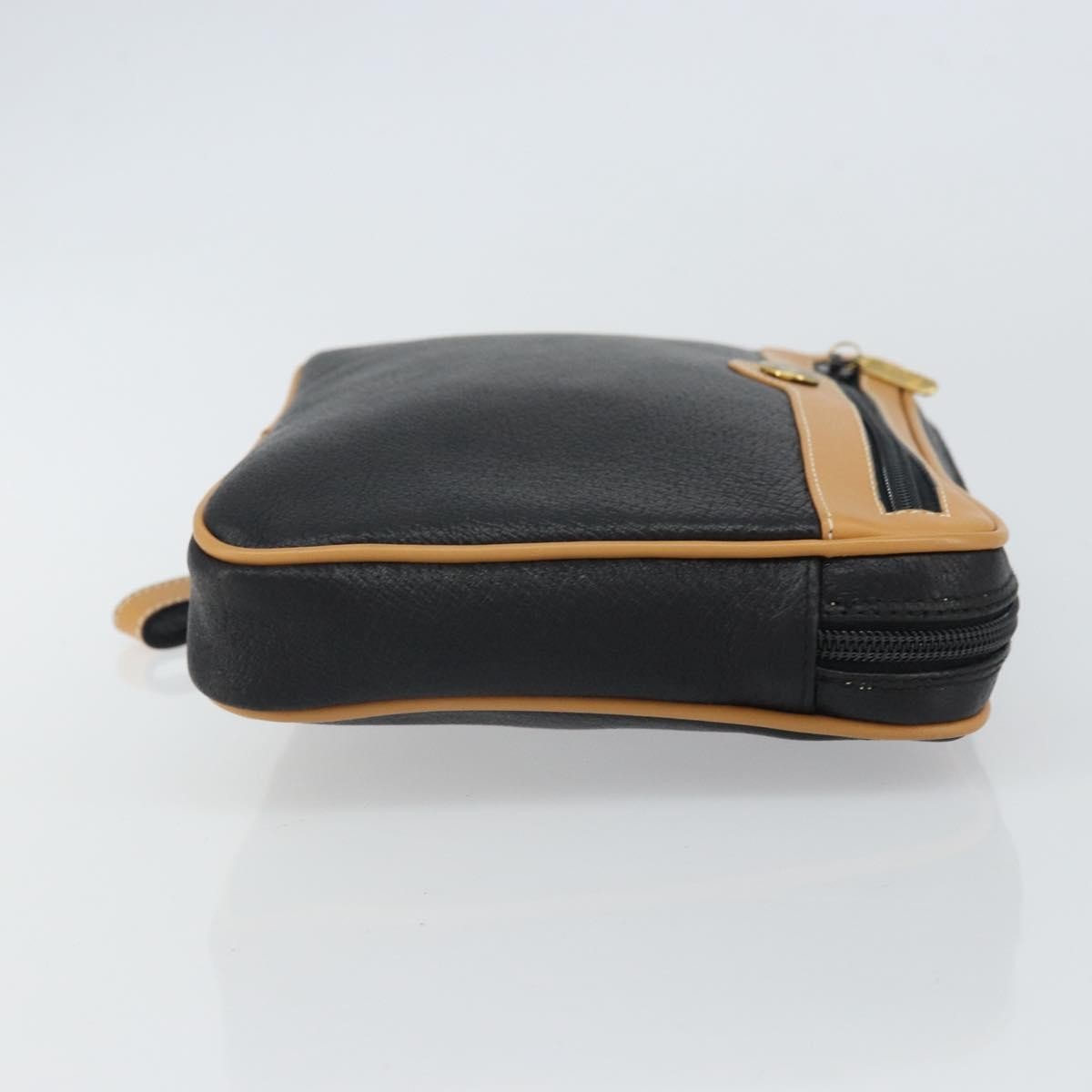 Gucci Vintage clutch Bag Black Leather Good condition - Inside View