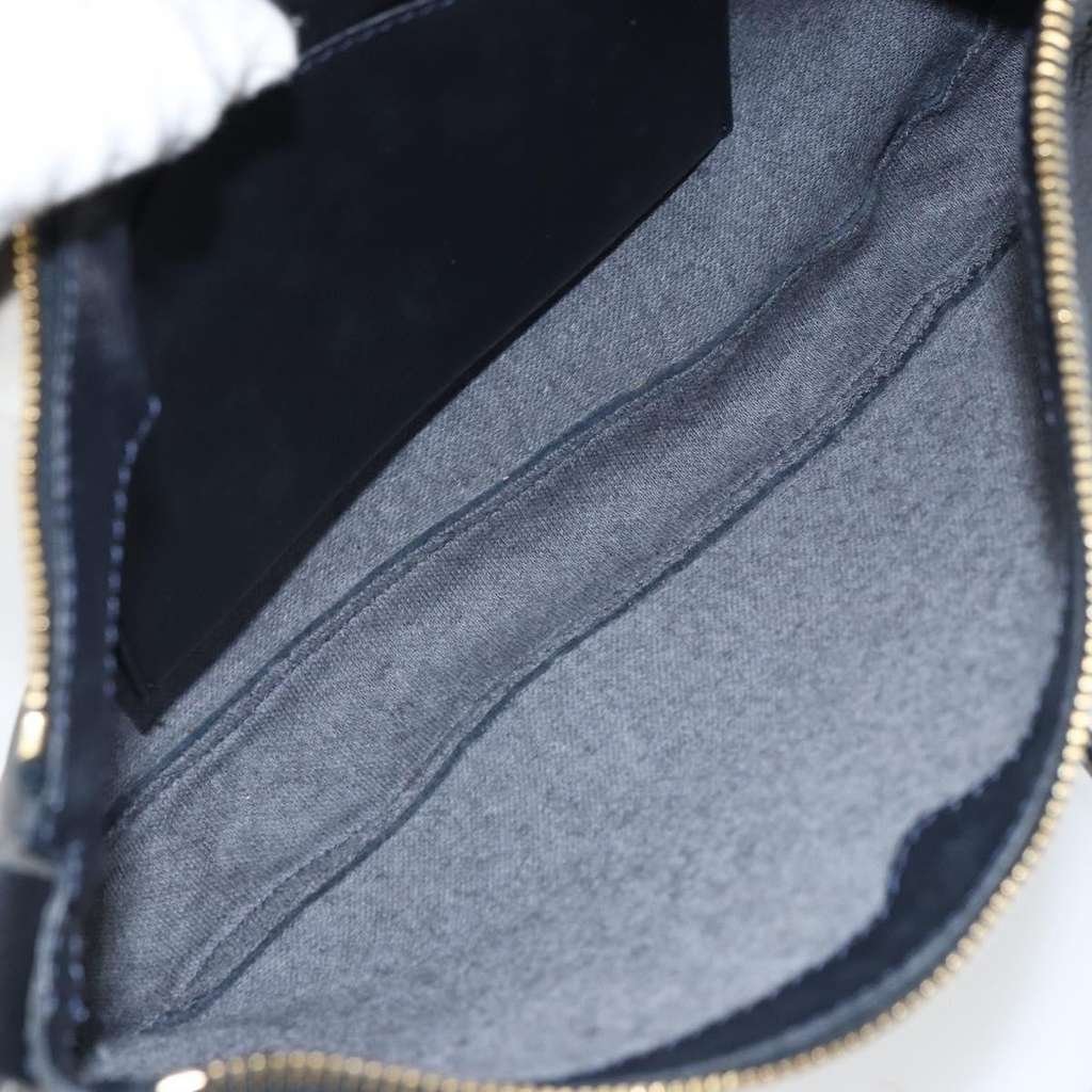 Celine Vintage Shoulder Bag Navy Leather Good condition - Box View