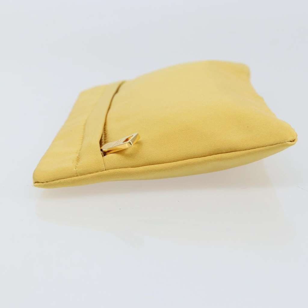 Prada Clutch Gold Satin Good condition - Model View