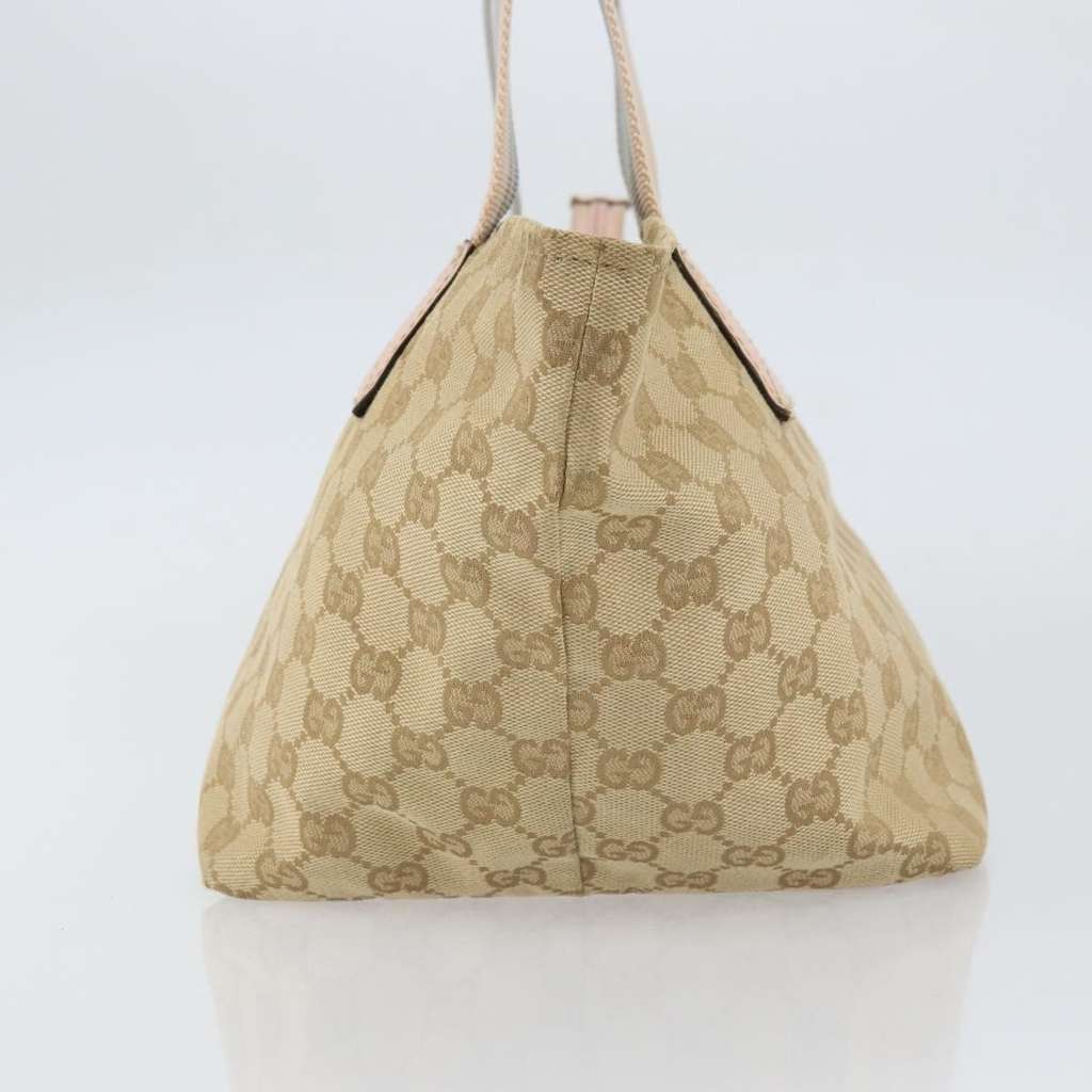 Gucci Web Zip Tote Beige Canvas Good condition - Inside View