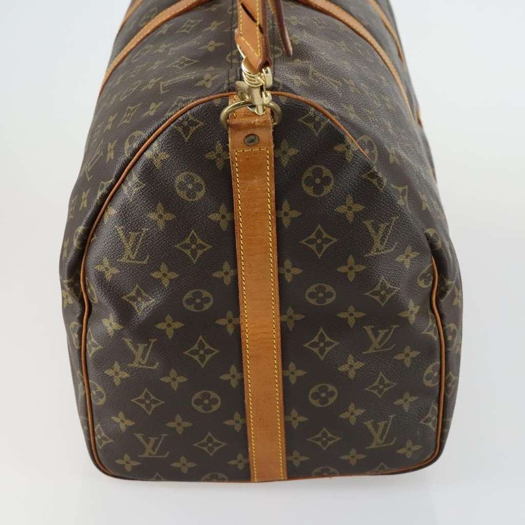 Louis Vuitton Keepall Bandouliere Bag Brown Canvas Fair condition - Inside View