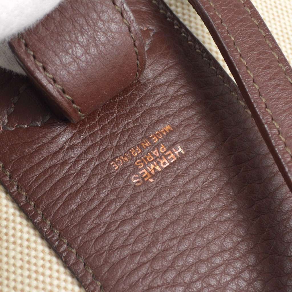 Hermès Vintage Clutch Beige Canvas Good condition - Model View