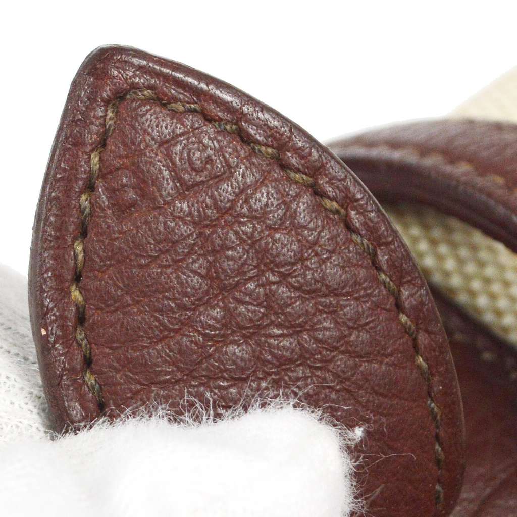 Hermès Vintage Clutch Beige Canvas Good condition - Box View