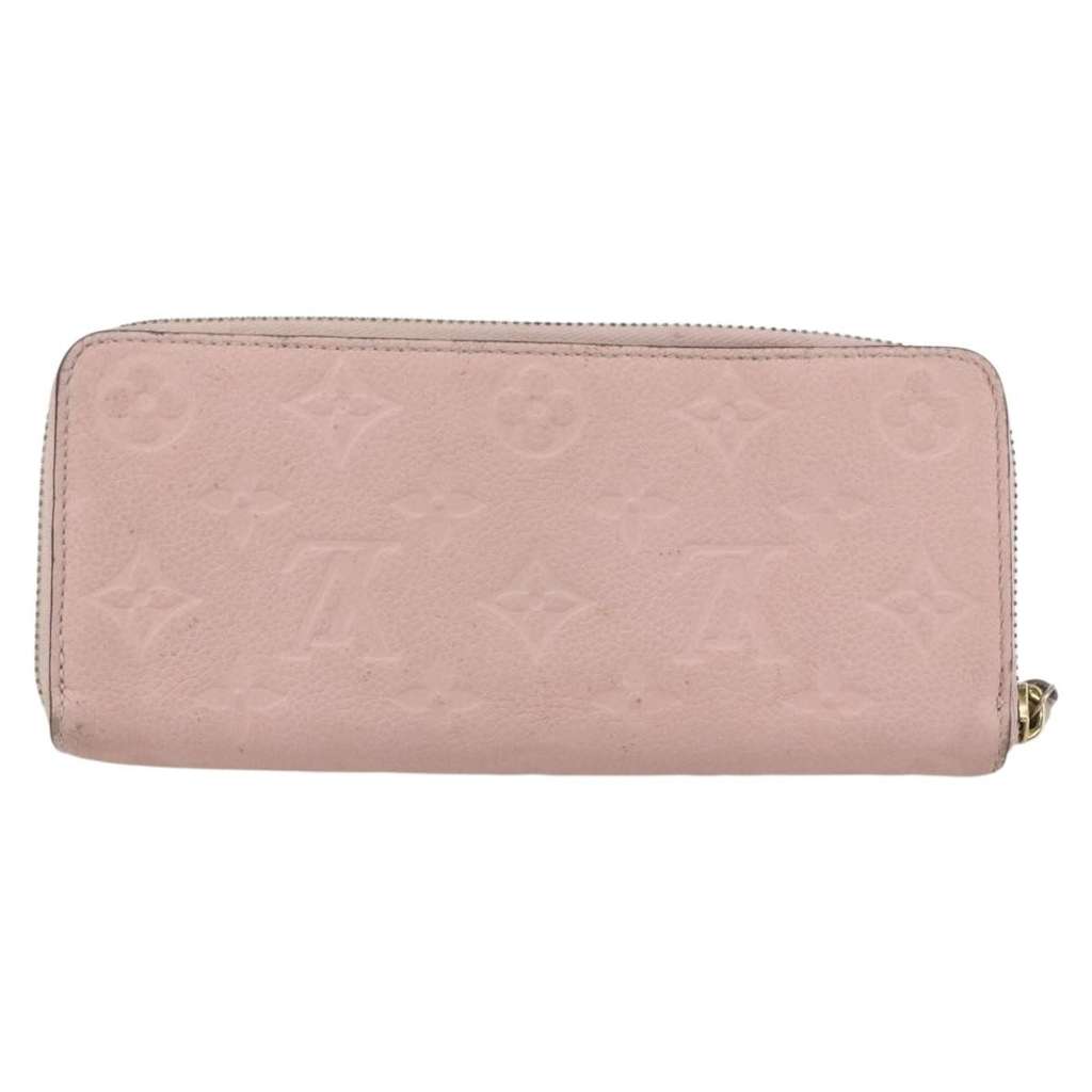 Louis Vuitton Clemence Wallet Pink Leather Fair condition - Back View