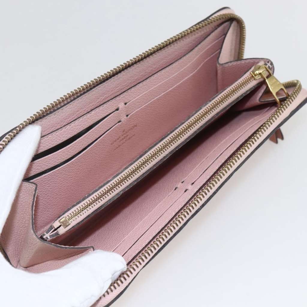 Louis Vuitton Clemence Wallet Pink Leather Fair condition - Box View