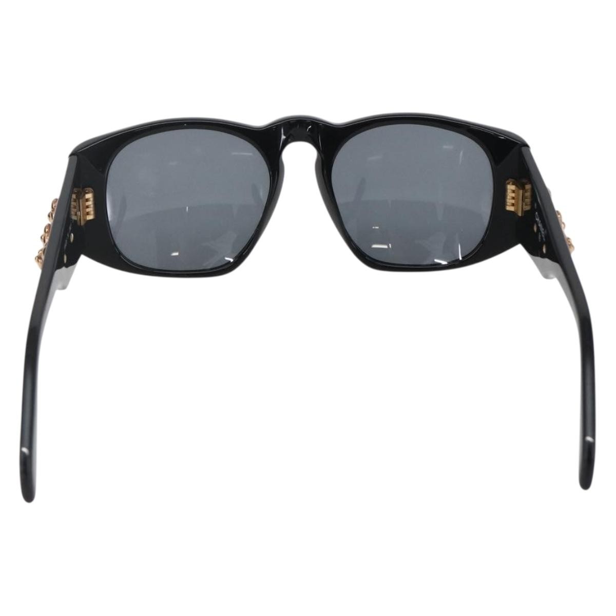 Chanel Camélia sunglasses Black Plastic Good condition - Back View