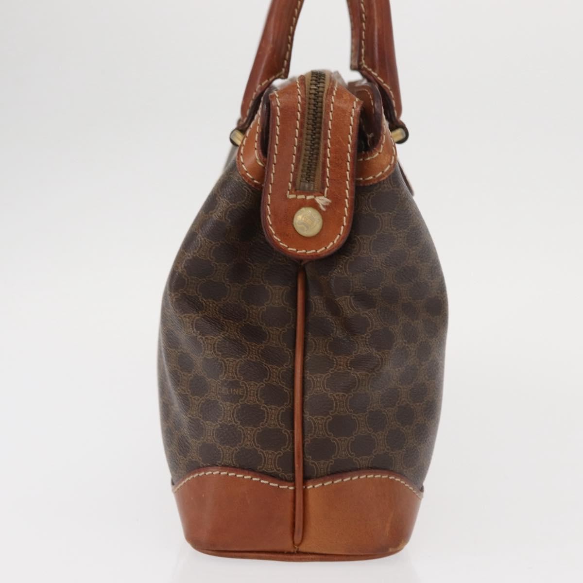 Celine Vintage Macadam Handbag Brown Canvas Good condition - Inside View