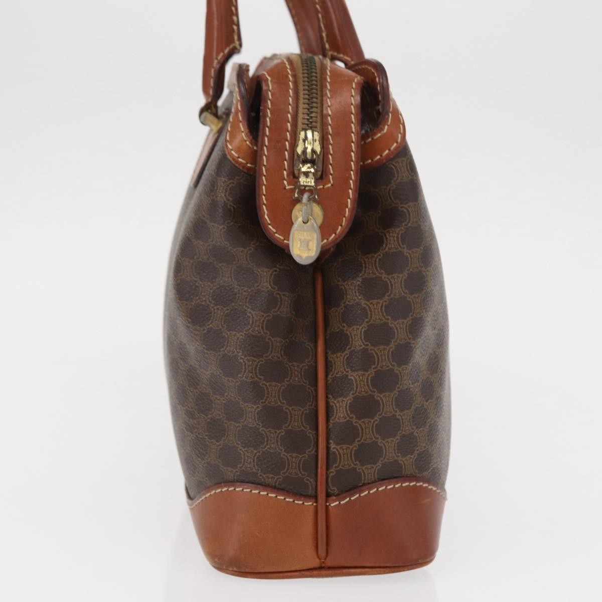 Celine Vintage Macadam Handbag Brown Canvas Good condition - Model View