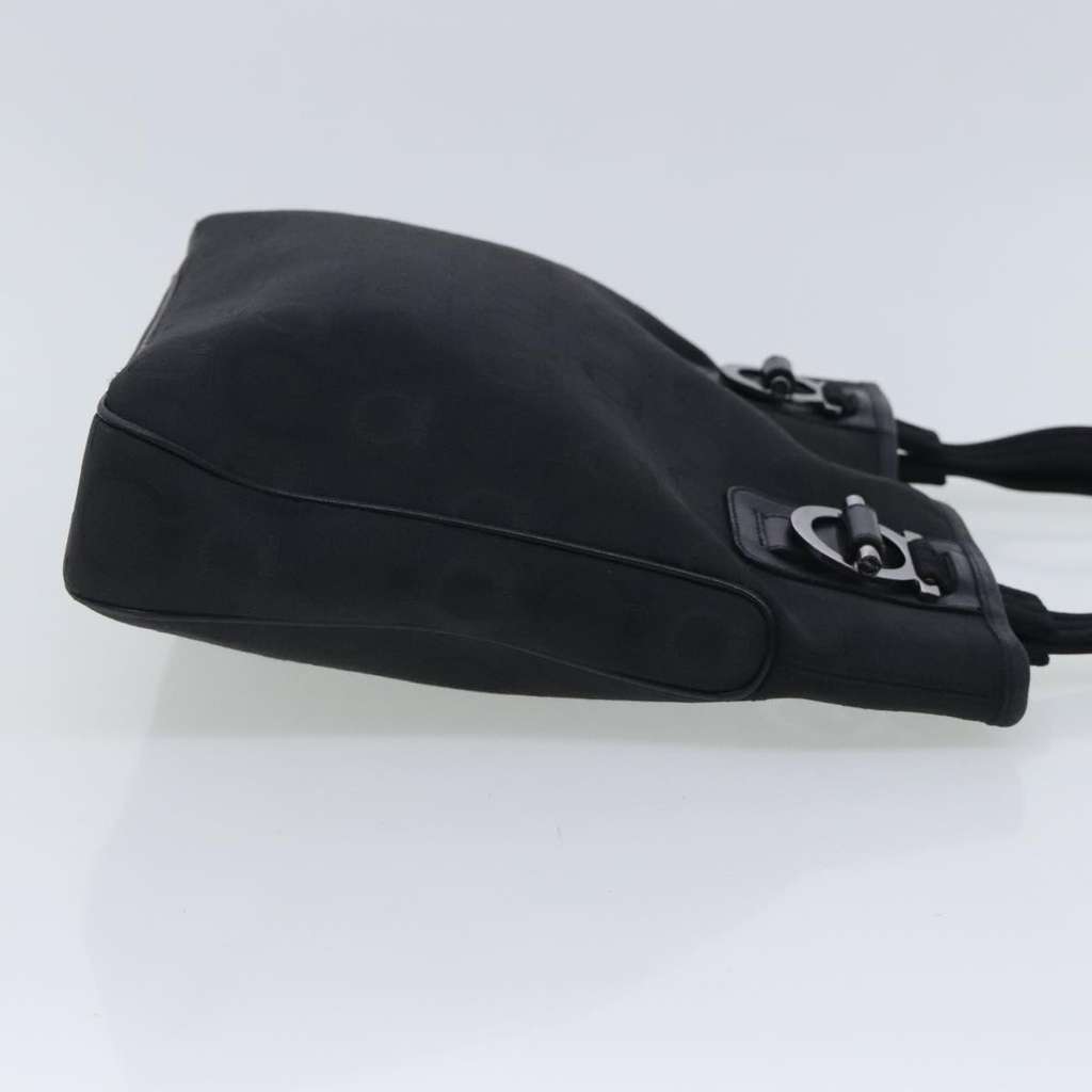 Salvatore Ferragamo Gancini Tote Black Canvas Good condition - Inside View