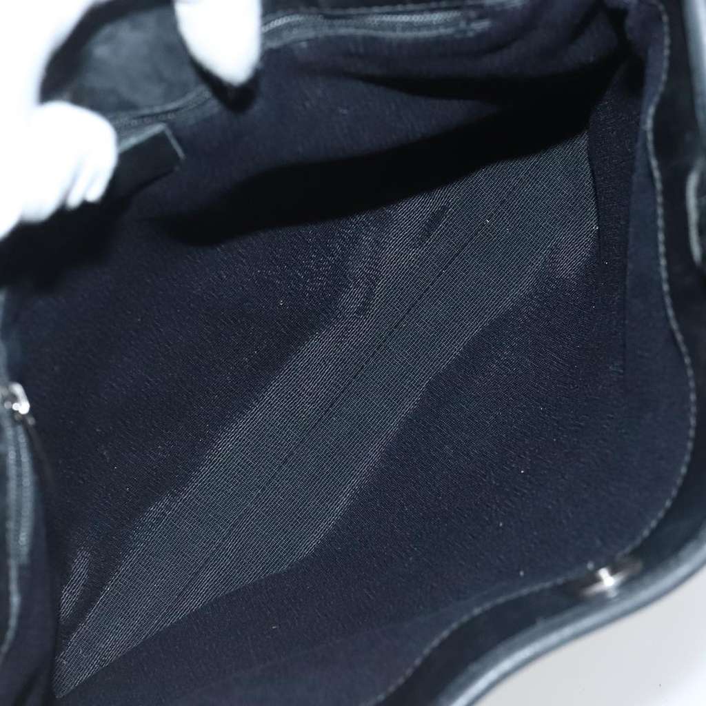 Salvatore Ferragamo Gancini Tote Black Canvas Good condition - Box View