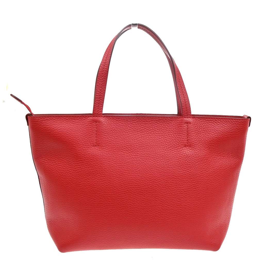 Salvatore Ferragamo Gancini Tote Red Leather Good condition - Back View
