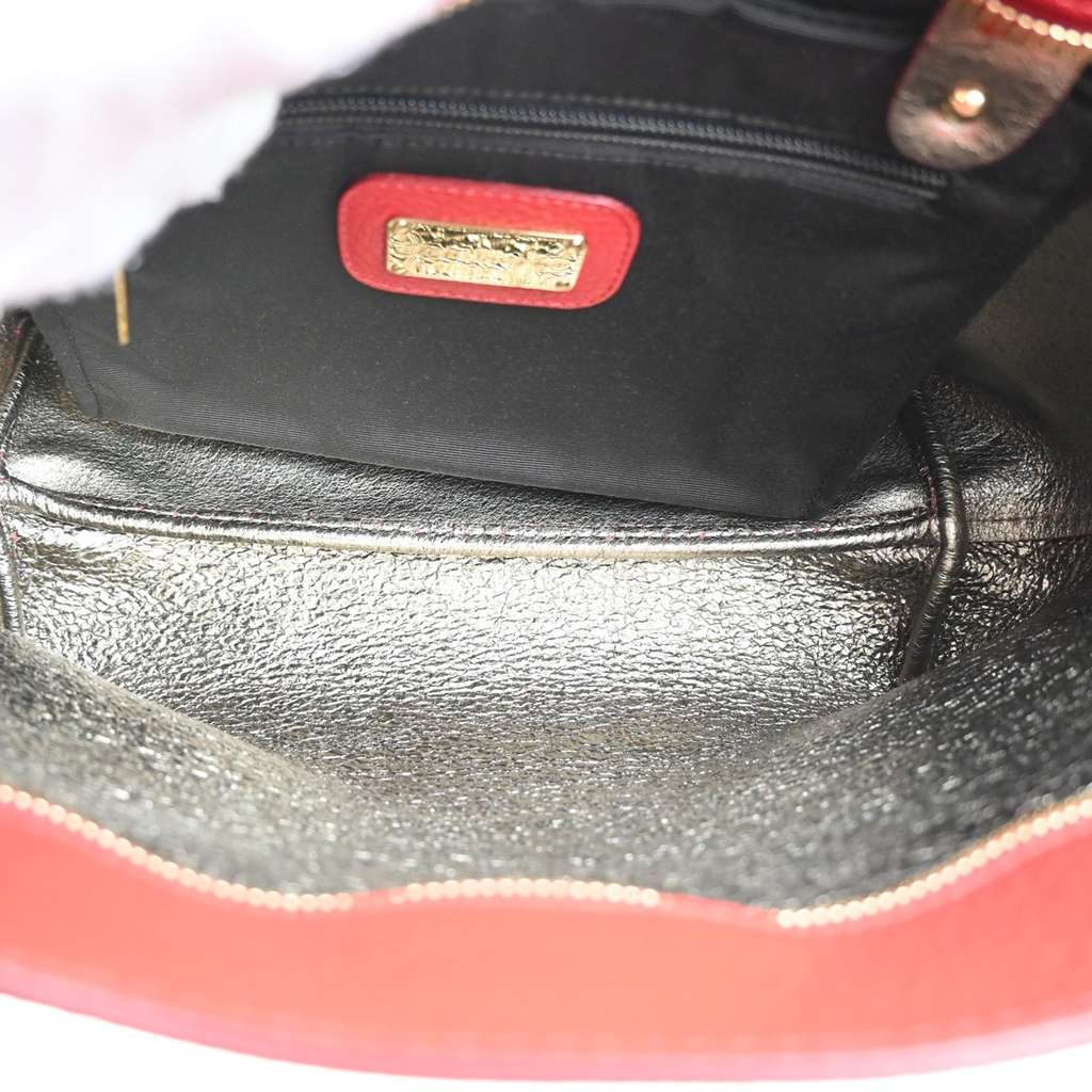 Salvatore Ferragamo Gancini Tote Red Leather Good condition - Box View