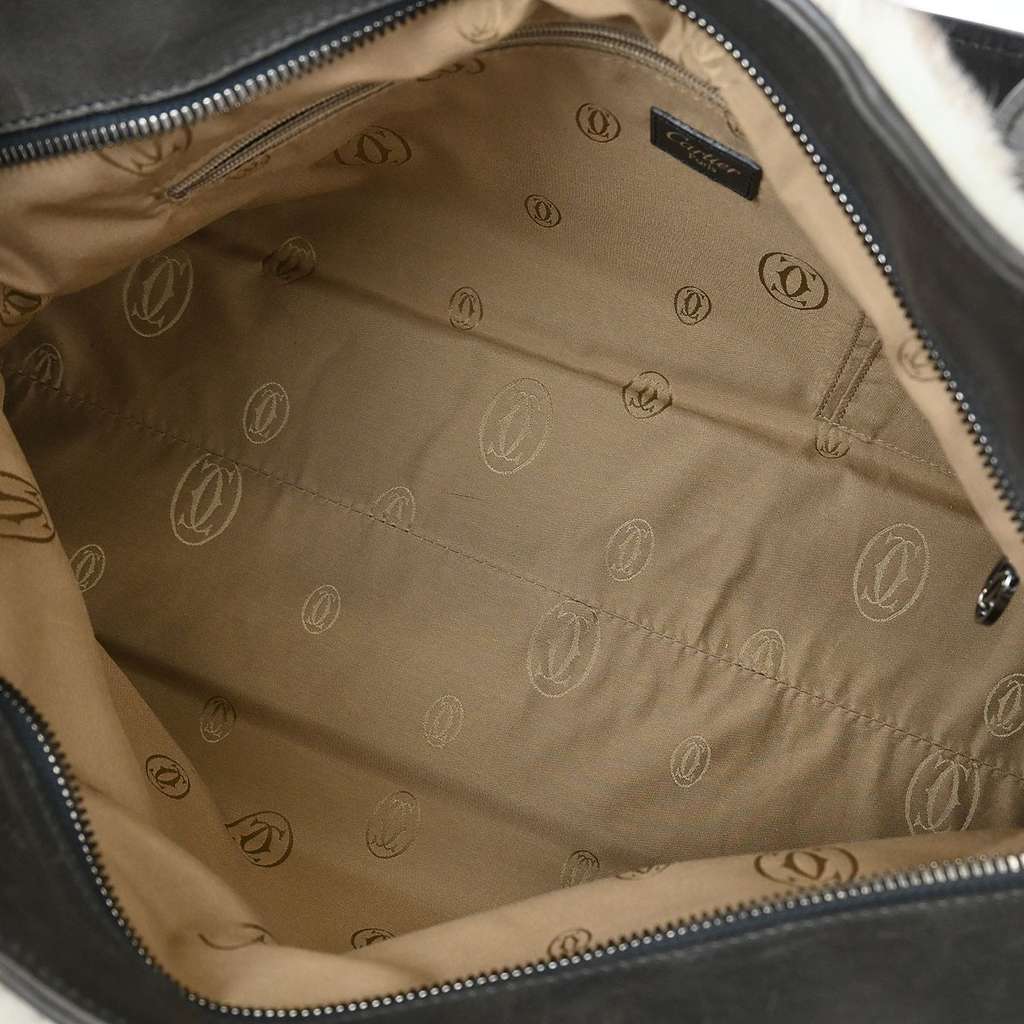 Cartier Marcello Handbag Brown Fur Good condition - Inside View