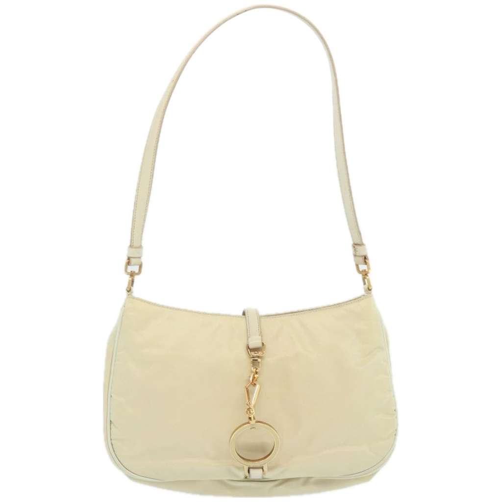 Prada Tessuto pietre Crossbody Beige Good condition - Back View