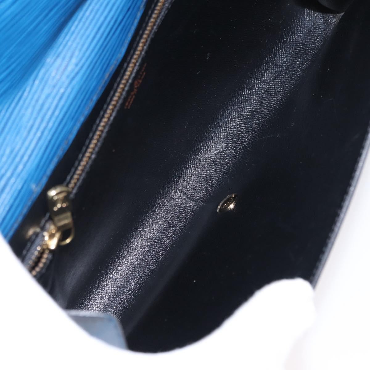 Louis Vuitton Art Deco Clutch Blue Leather Good condition - Box View