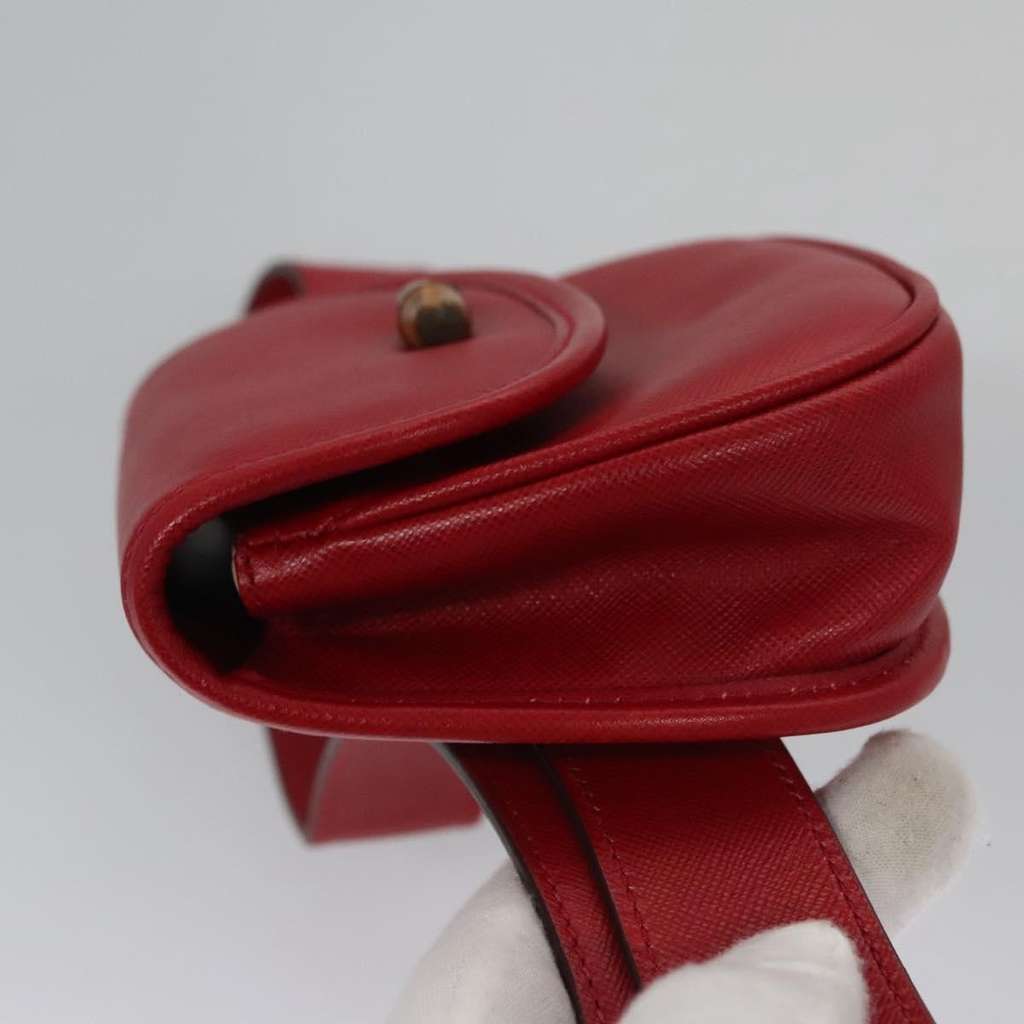 Gucci Bamboo 1947 Belt Bag Red Leather Good condition - Model View