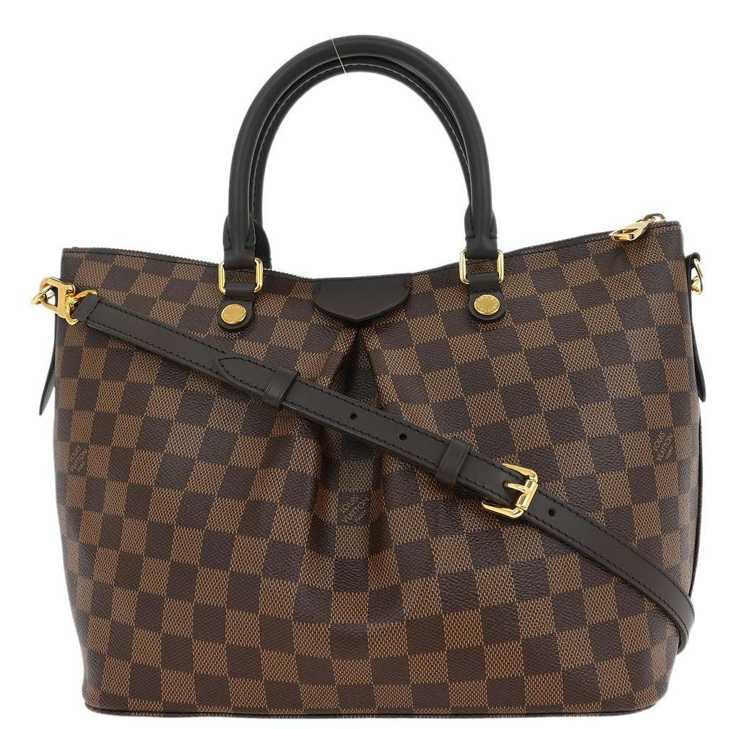 Louis Vuitton Siena Handbag Brown Canvas Good condition - Back View