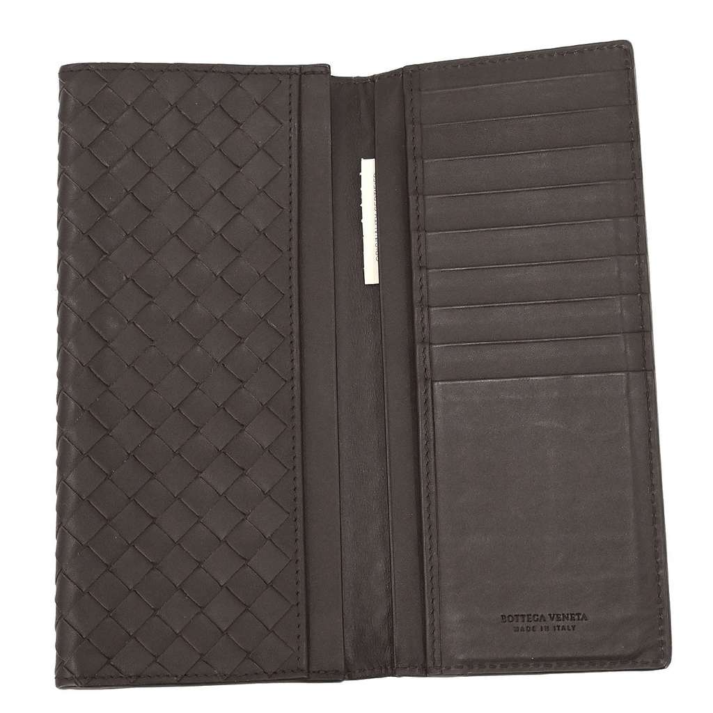Bottega Veneta Intrecciato Wallet Brown Leather Good condition - Inside View