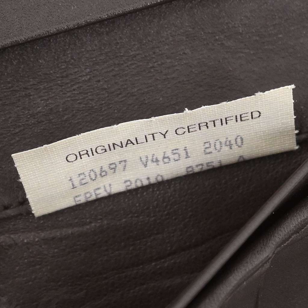 Bottega Veneta Intrecciato Wallet Brown Leather Good condition - Box View