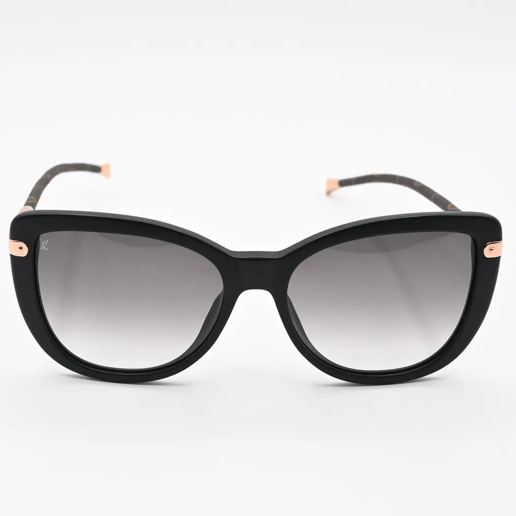 Louis Vuitton Charlotte Sunglasses Black Plastic Good - Back View