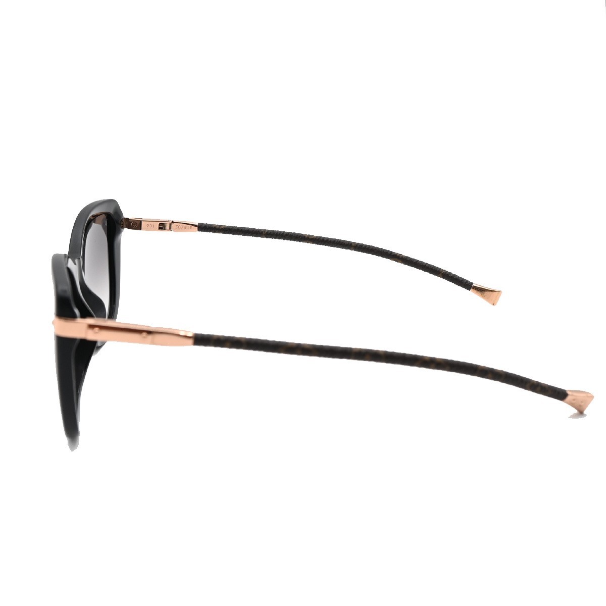 Louis Vuitton Charlotte Sunglasses Black Plastic Good condition - Inside View