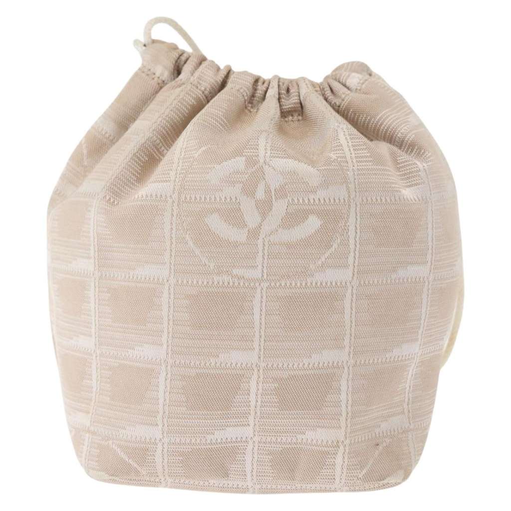 Chanel Travel line pouch Beige Good condition - Back View