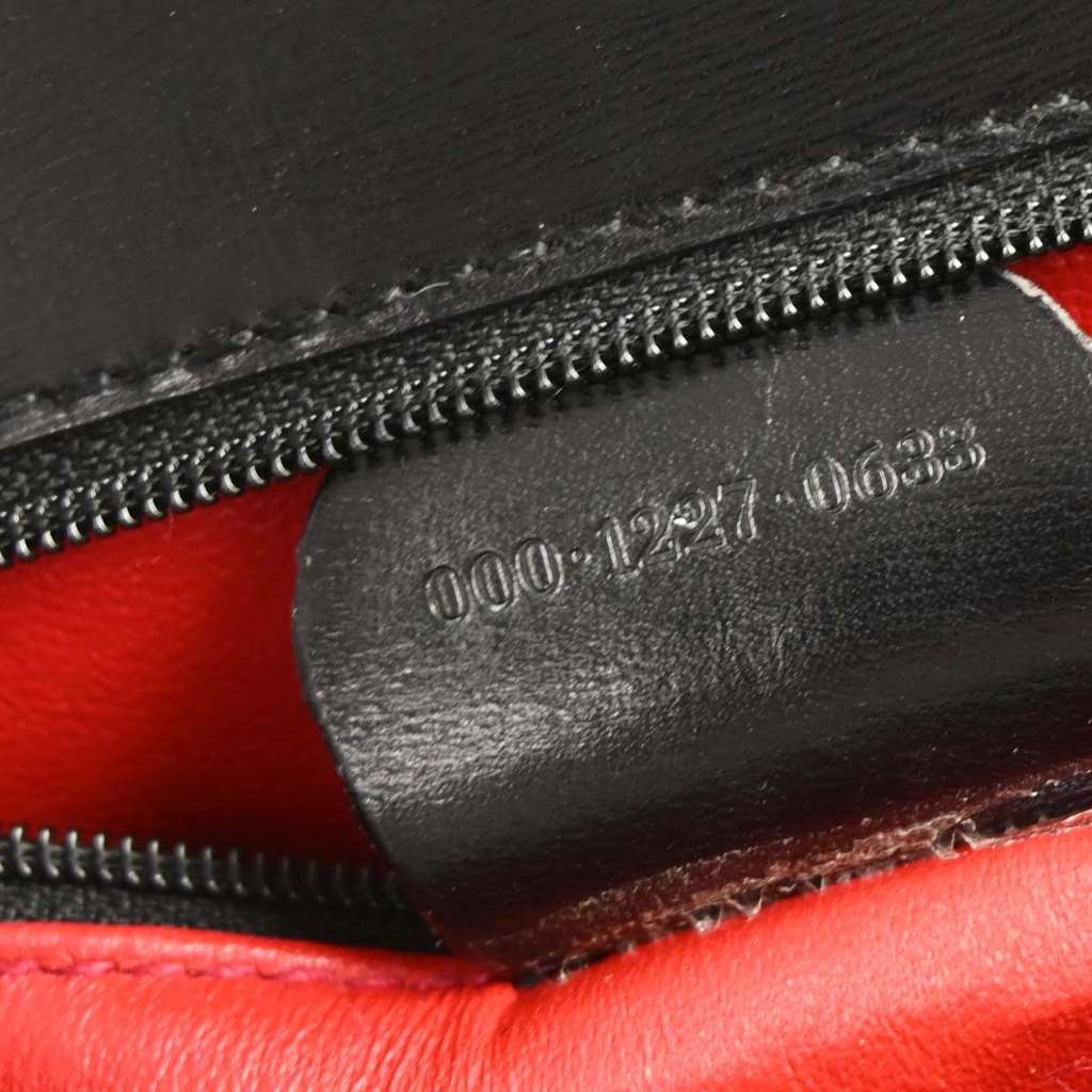 Gucci Vintage Convertible Bamboo Top Handle Bag Black Leather Good condition - Model View