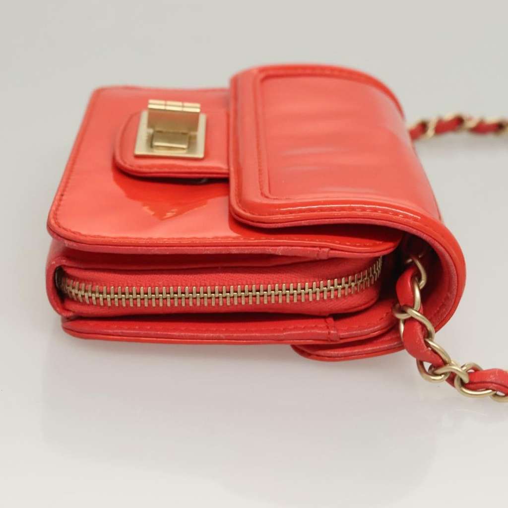 Chanel Reissue 2.55 Square Zip Around Card Holder Wallet Orange Good condition - Inside View