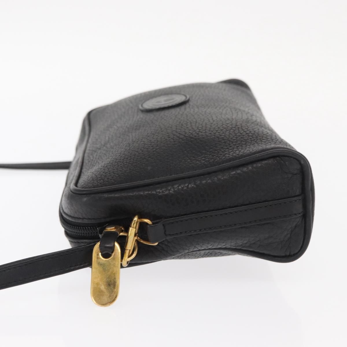 Gucci Vintage Shoulder Bag Black Leather Fair condition - Model View