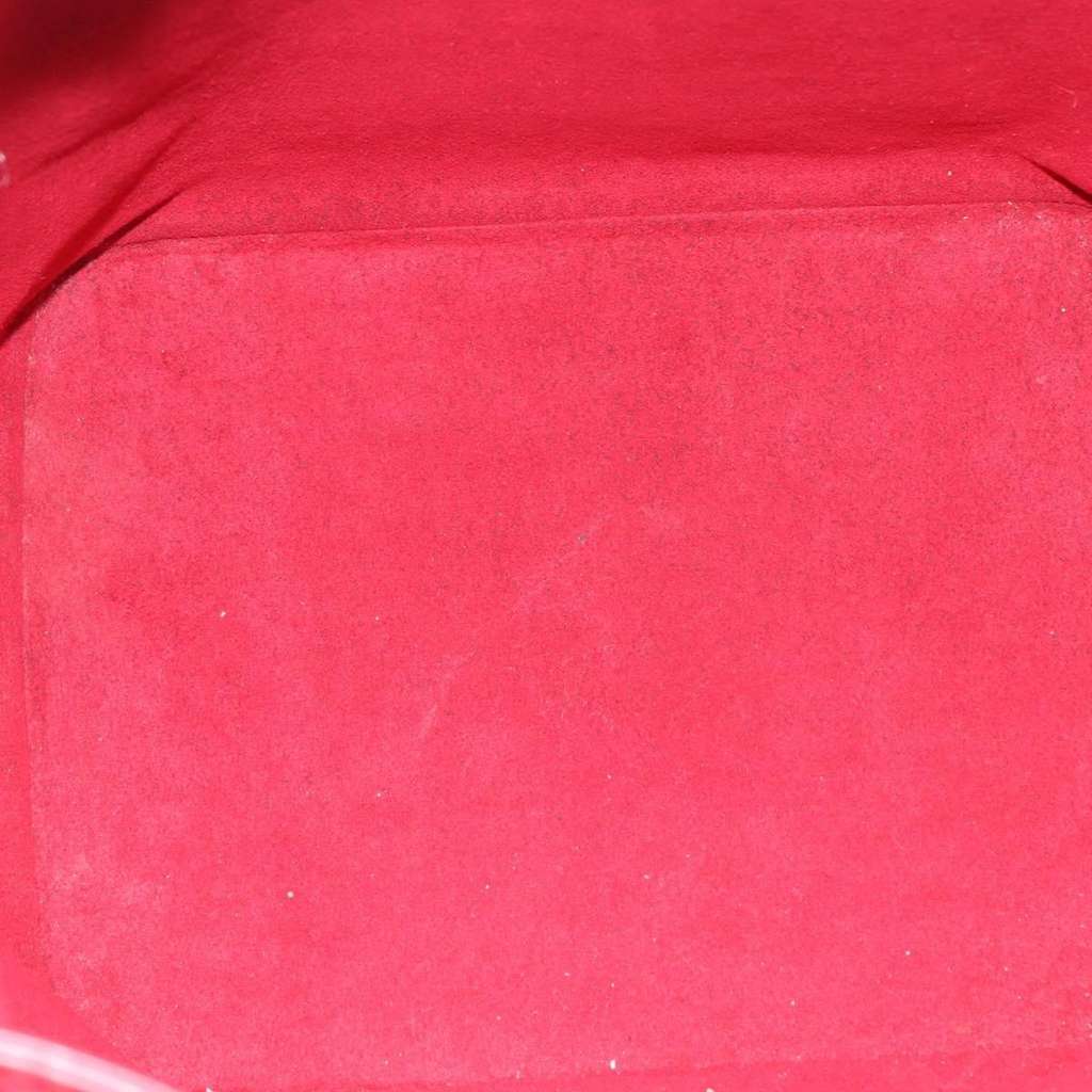 Louis Vuitton Petit Noe Handbag Red Leather Good condition - Box View