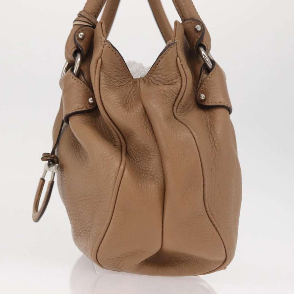 Salvatore Ferragamo Gancini handbag Brown Leather Good condition - Inside View