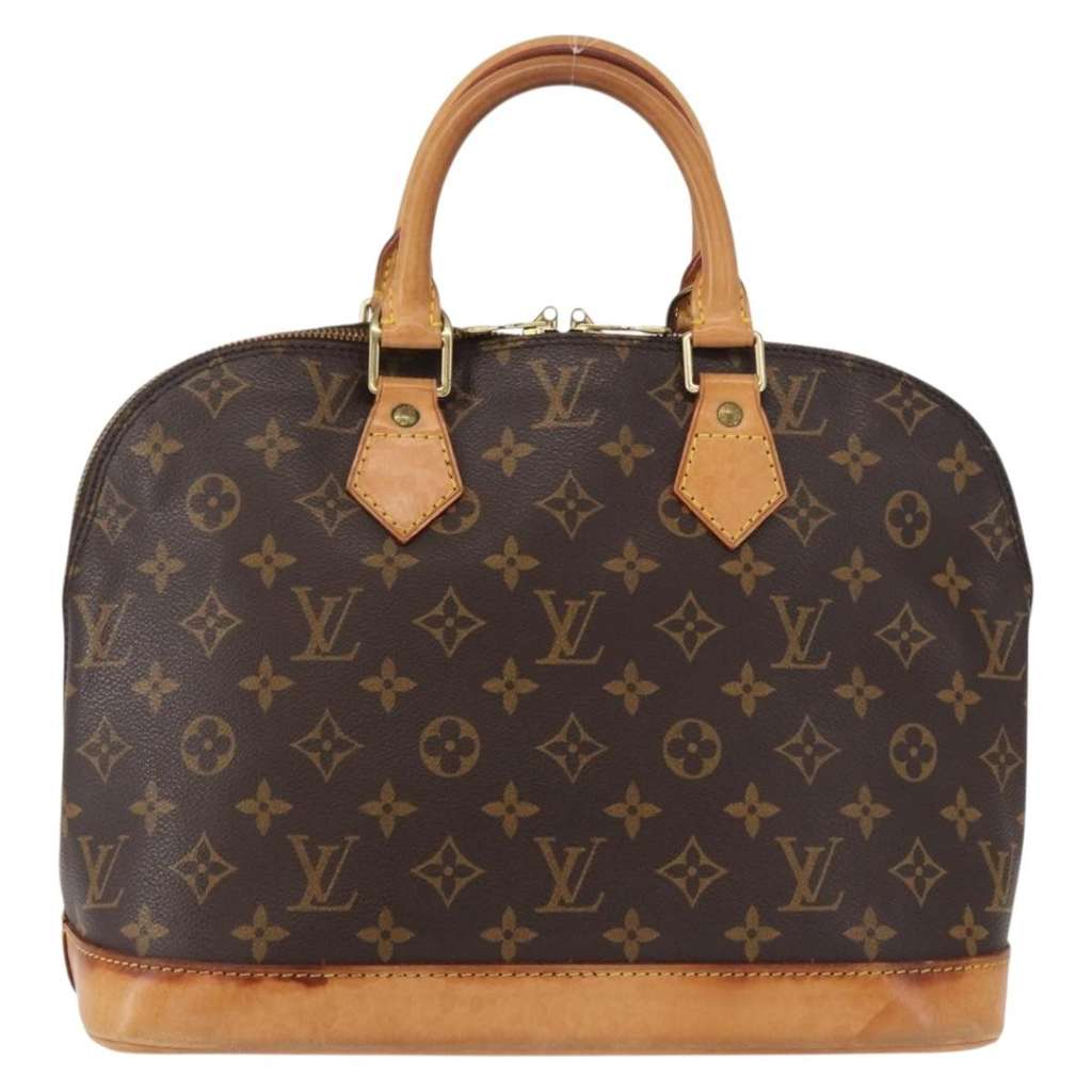 Louis Vuitton Alma Handbag Brown Canvas Fair condition - Back View