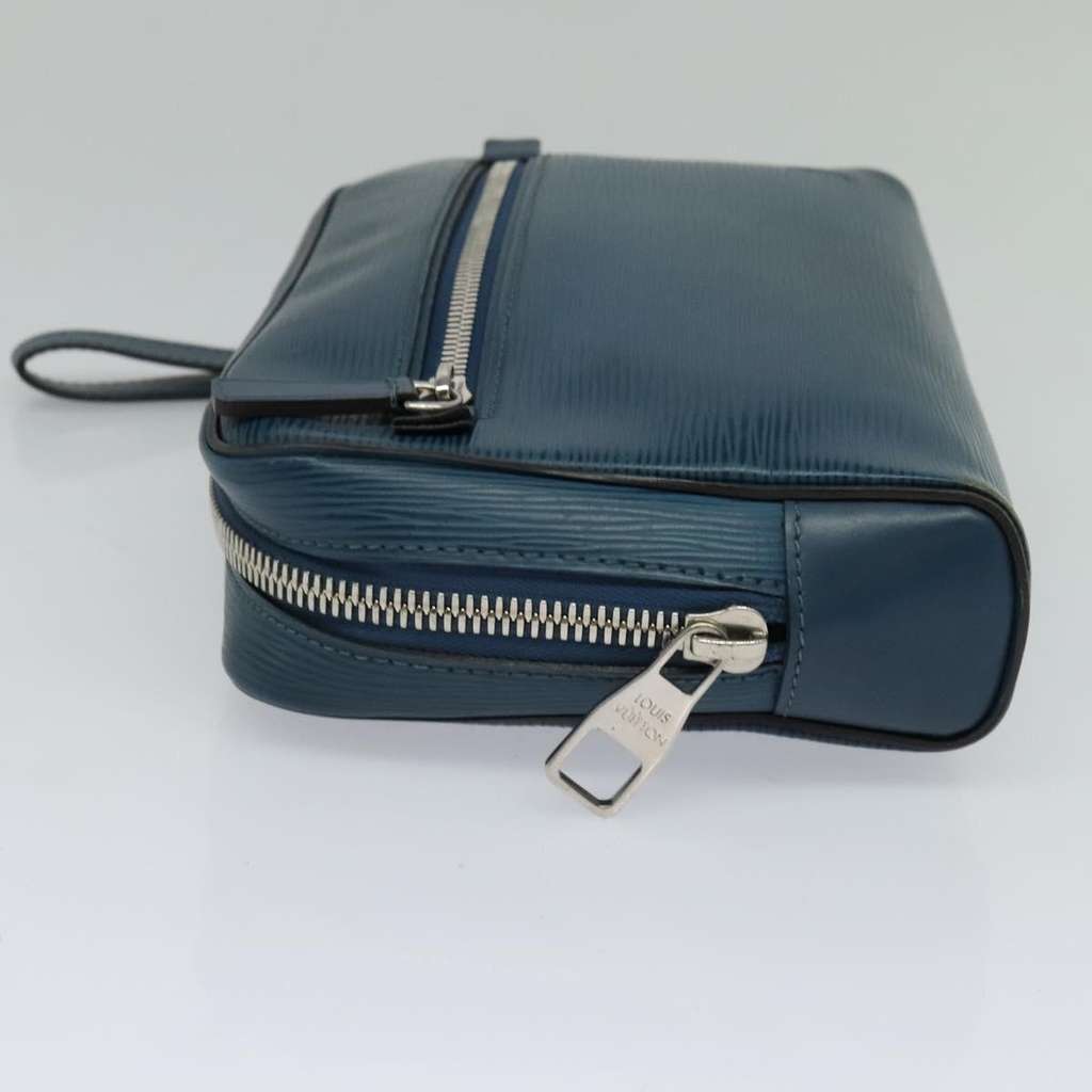 Louis Vuitton Neo Hoche Clutch Blue Leather Fair condition - Inside View