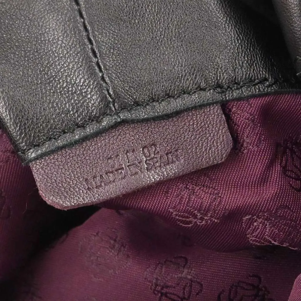 Loewe Anagram Logo Nappa Aire Hand Bag Black Leather Good - Box View
